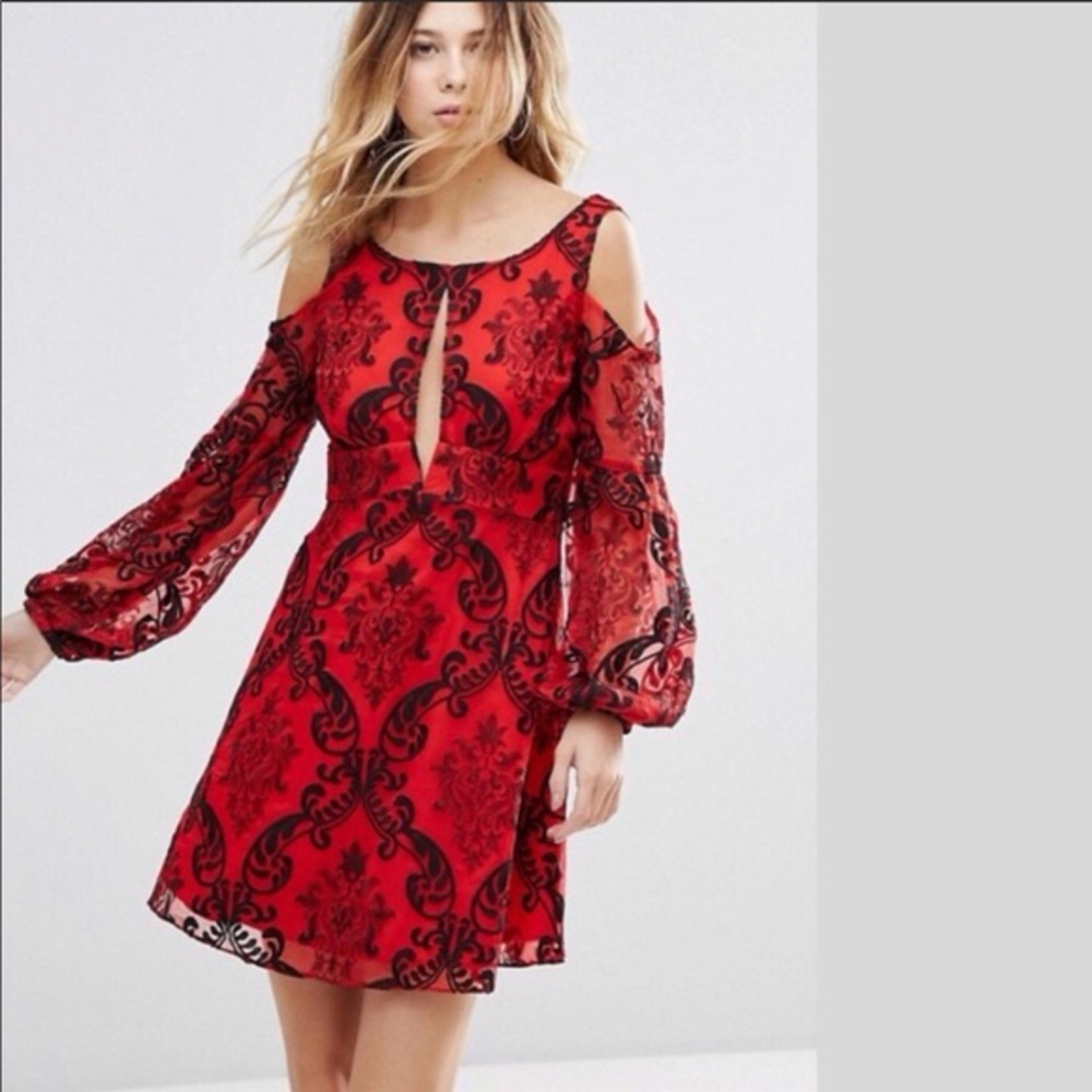 FREE PEOPLE WANT TO WANT ME EMBROIDERED MINI DRESS - Picture 16 of 16